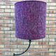 Lampadaire années 70 avec abat-jour en tissu Houlès