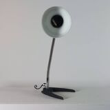 Yellow-green metal table lamp, 1950s.