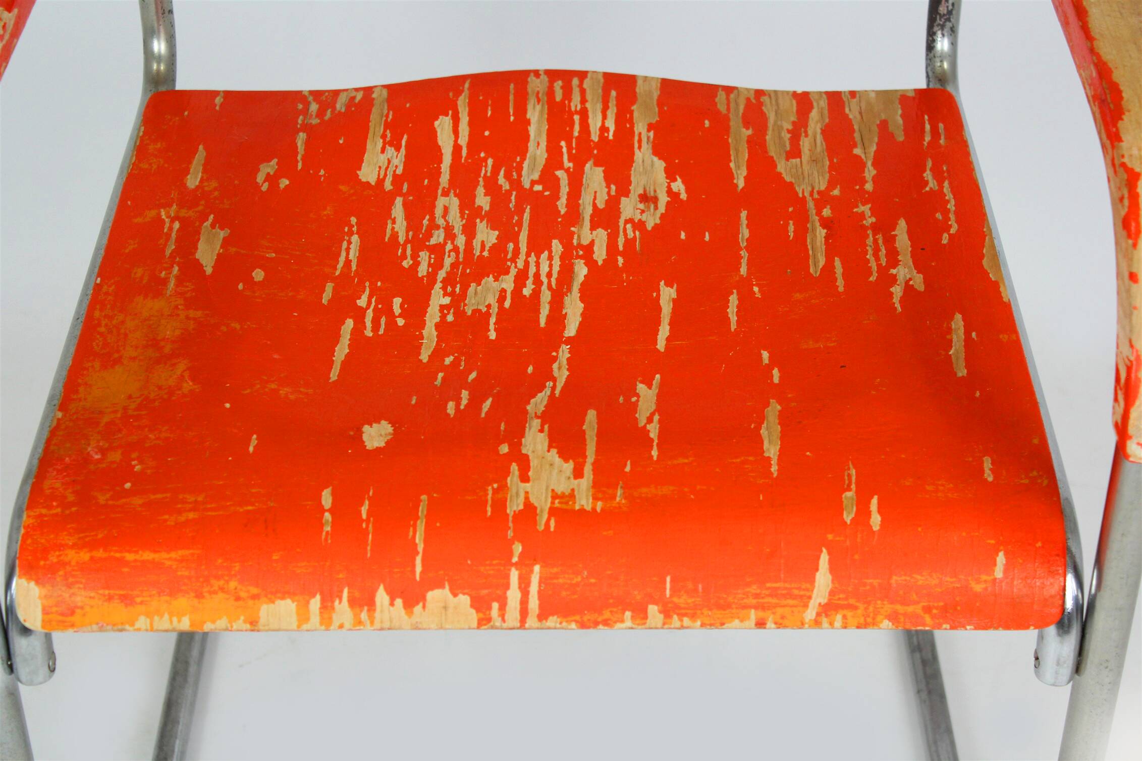 Bauhaus FN 74 Cantilever Chair in Plywood and Chrome by H.J. Hagemann, 1930s