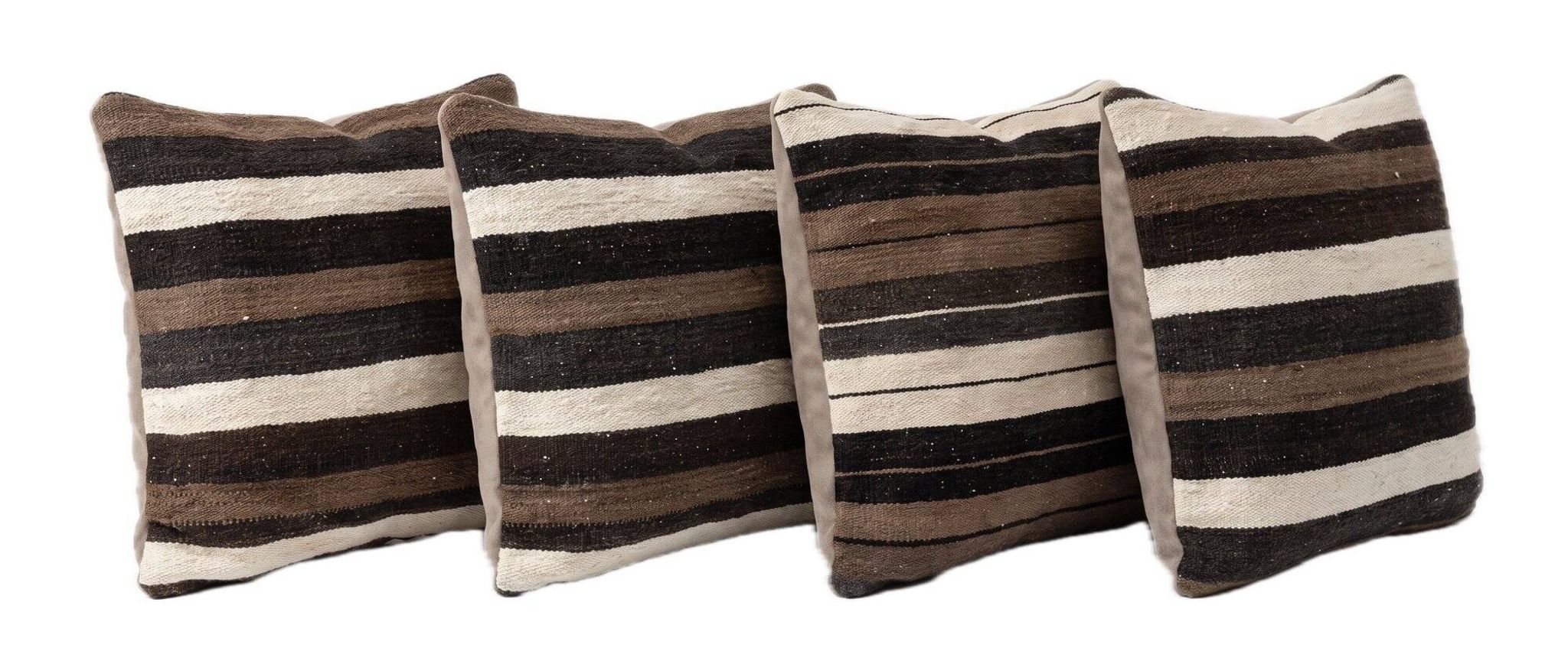 Lot de 4 housses de coussin kilim vintage 47x50 cm