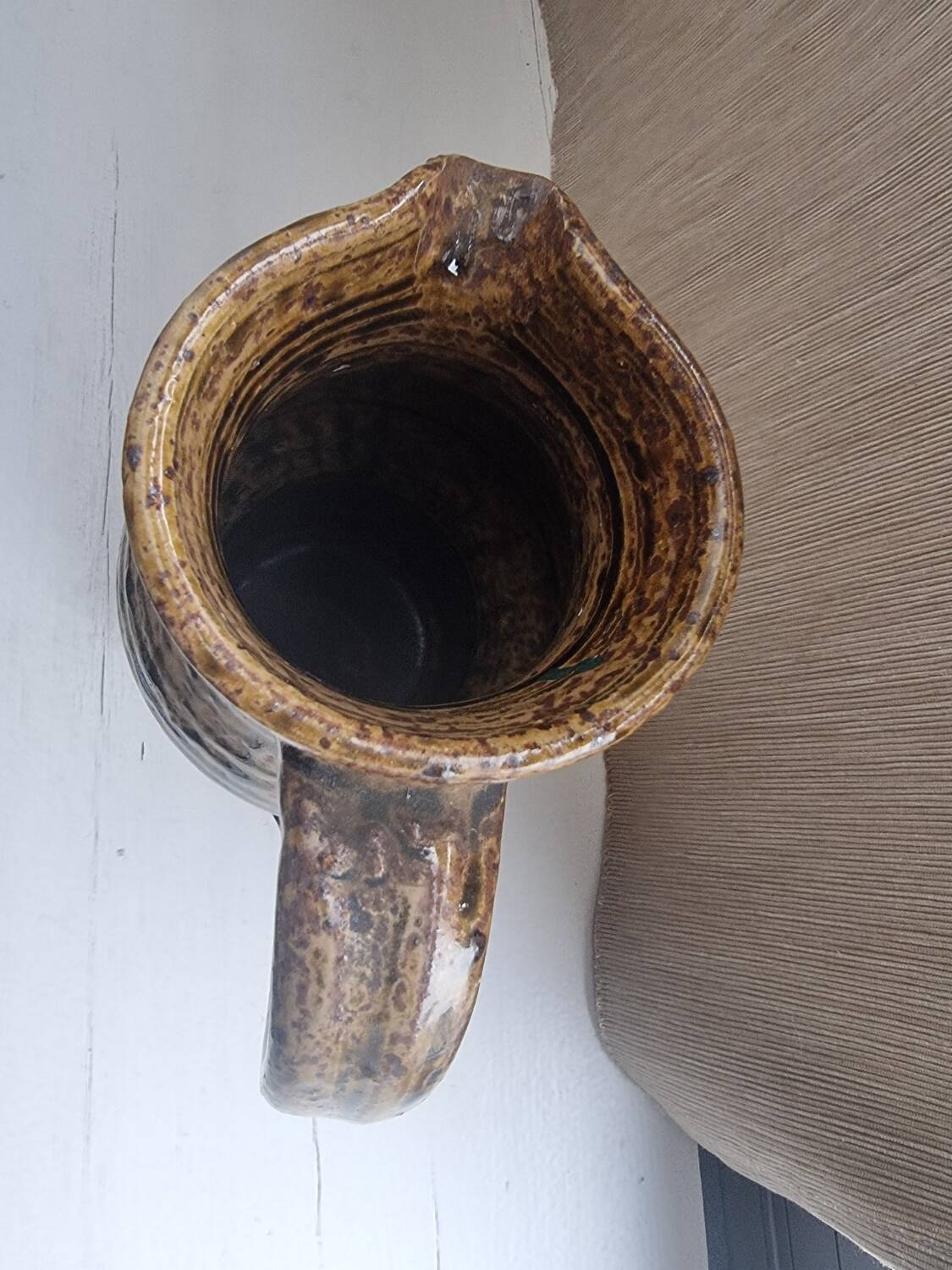 Pyrite sandstone vase from La Borne 1960