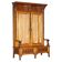 Victorian Antique Bacon Bench in Carved Walnut by Hampton & Sons