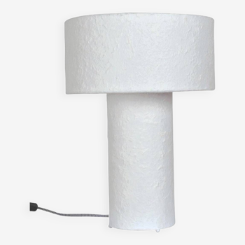 Paper mache table lamp