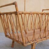 Vintage cradle rattan