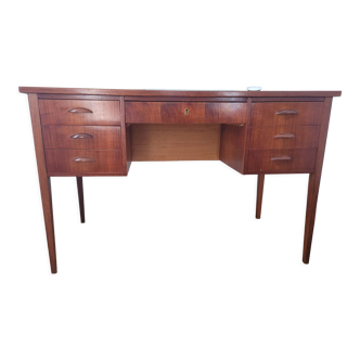 Vintage desk in veneered rosewood