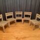 Ensemble de cinq chaises Thorsø Stolefabrik, Danemark, années 1970.