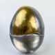 Brutalist egg-shaped lighter-ashtray by Ardisur, bronze and aluminium, 1970s, Spain