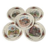 Assiettes à dessert Sarreguemines Obernai