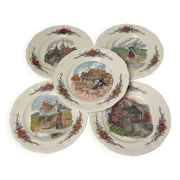 Sarreguemines Obernai dessert plates