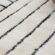 White geometric Beni ouarain rug 200*300 cm