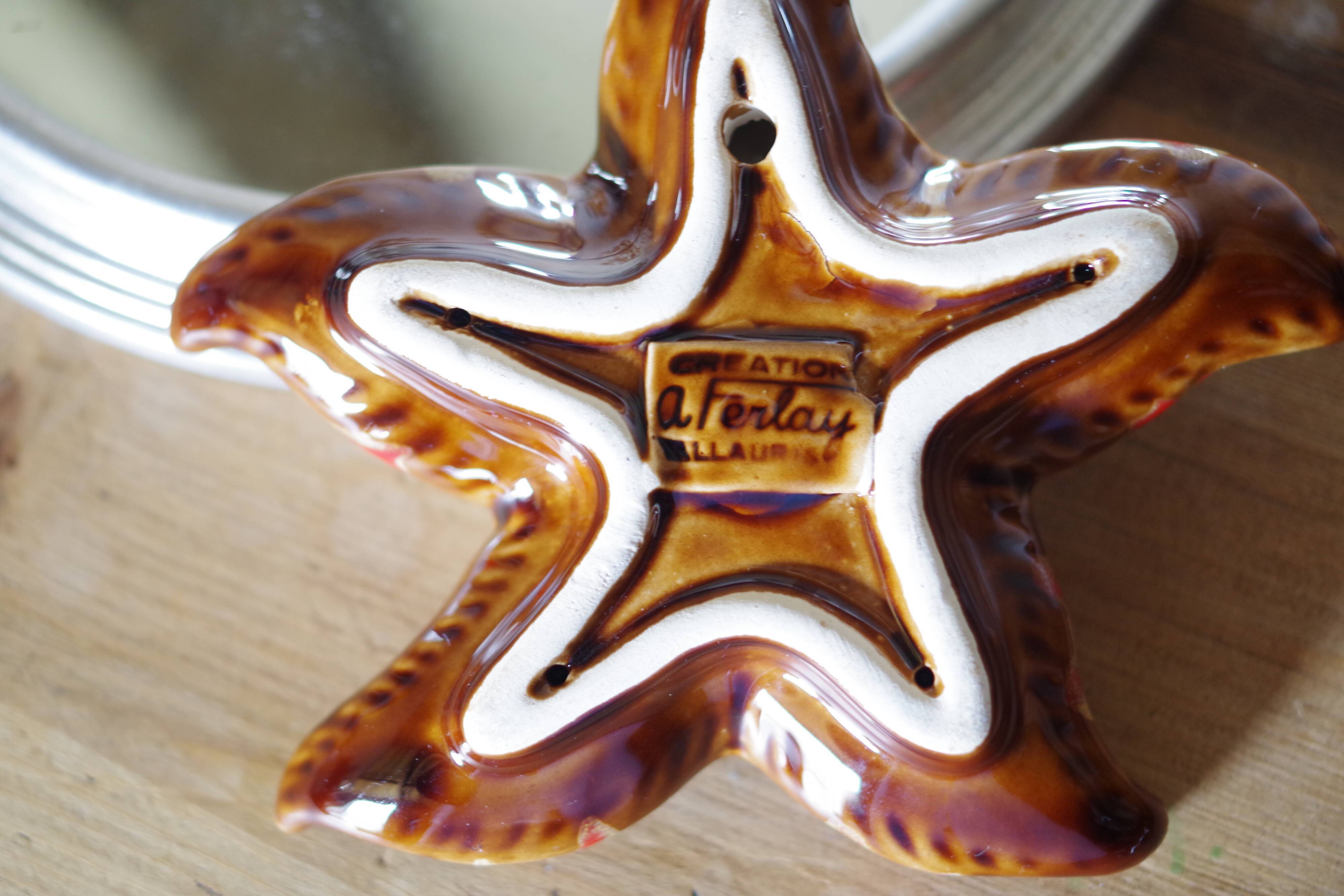 Old ashtray signed Vallauris