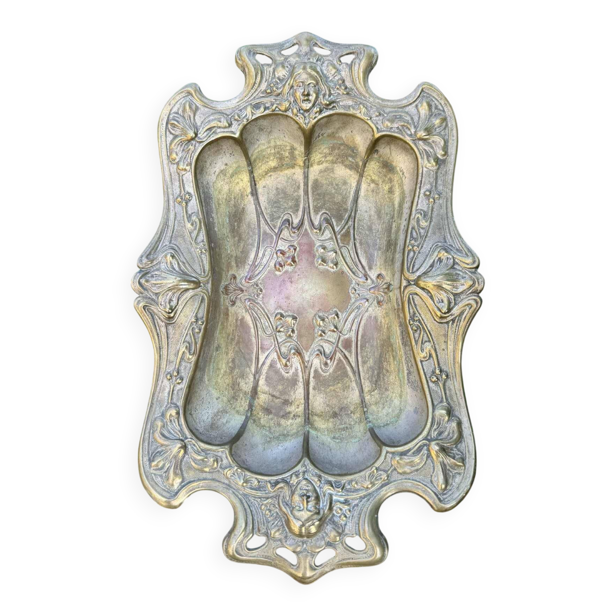 Large silver table centrepiece Art Nouveau period