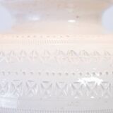 Lampe de table en céramique italienne Bitossi noir blanc grande