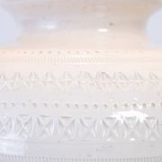 Lampe de table en céramique italienne Bitossi noir blanc grande