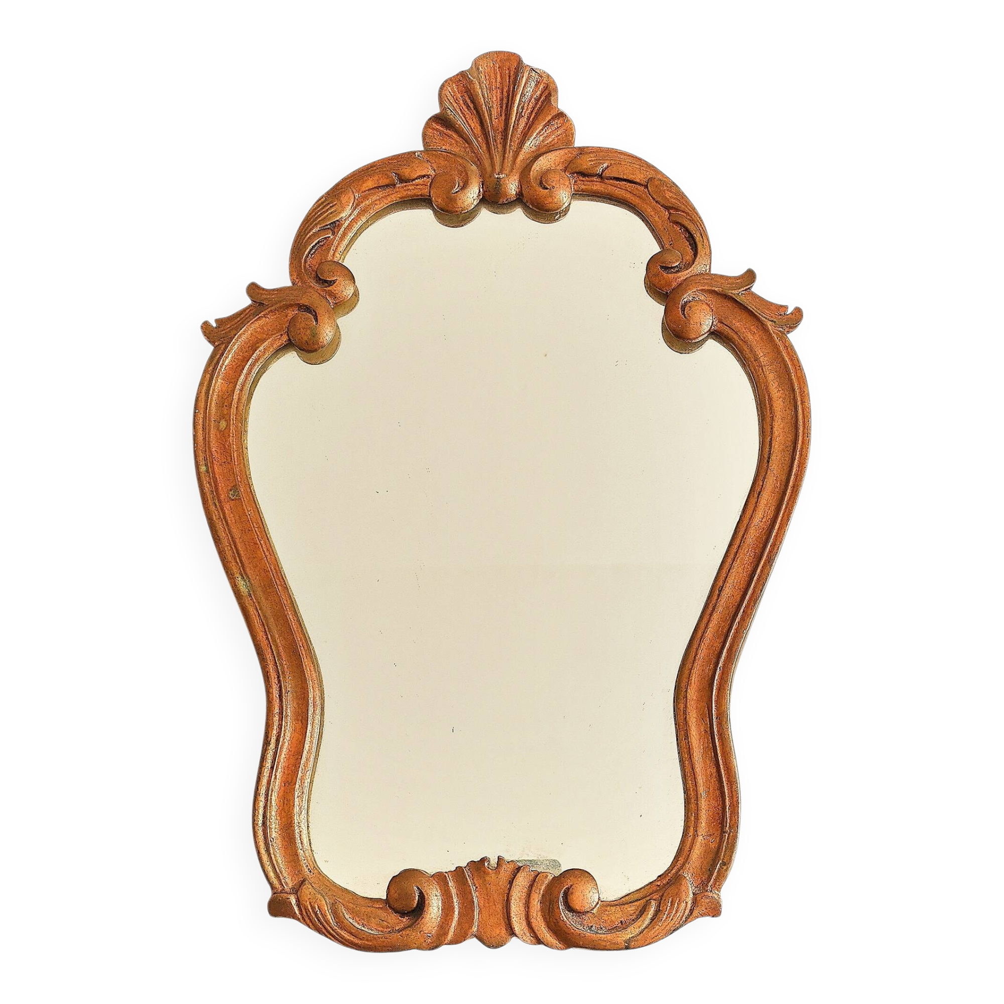 Antique mirror in gilded wood (1)