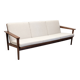 Scandinavian style three-seater sofa in teak, France circa 1950.
