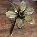 Vintage brass flower ashtray