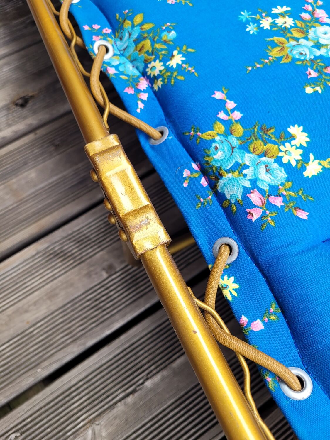 Vintage Samti camp bed