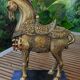 Mongolian parade horse statue