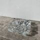 Clear cut glass ashtray 1970