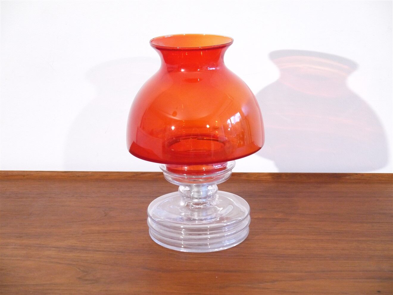 Finnish glass candle holder by Nanny Still 1960