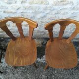 Mismatched bistro chairs