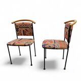 2 x Vintage Italian side / desk chair 1980s