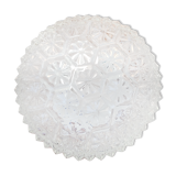 Glass ceiling lamp with small flowers