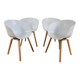 4 Scandinavian Hay "About a Chair" white armchairs