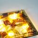 Brass and murano glass flush mount light by La Murrina Italy