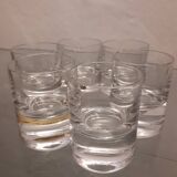Set 6 glasses 1960 crystal Moser