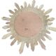 Golden resin "witch's eye" sun mirror, 52 cm