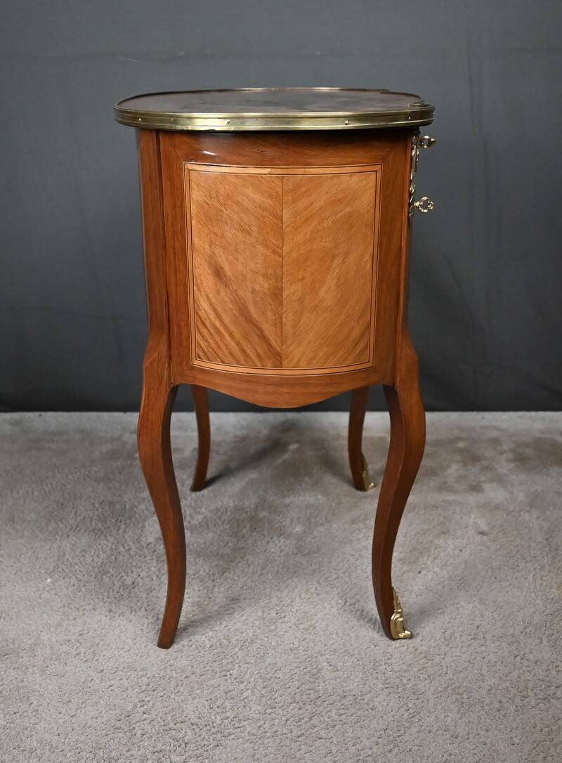 Petite Commode Coiffeuse en Acajou, style Transition – 1940