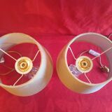 Pair of crystal lamps (attributed to Baccarat)