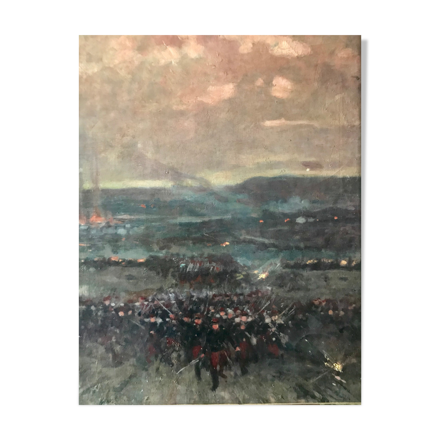 Peinture Assaut guerre de 1870