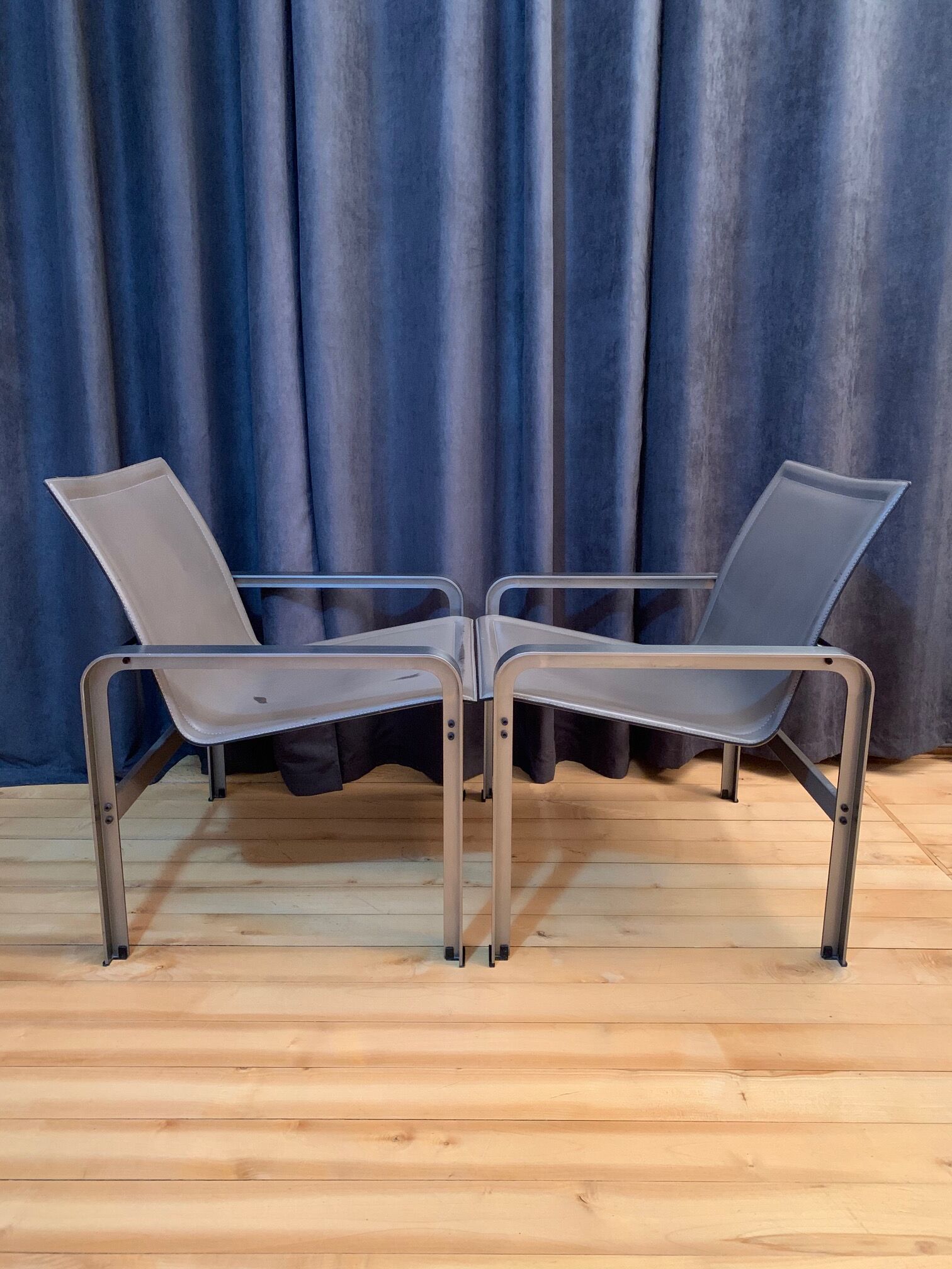 Pair of armchairs by Jacques Toussaint & Patrizia Angeloni for Matteo Grassi from the 1970s