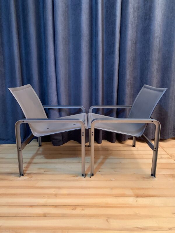 Paire de fauteuils de Jacques Toussaint & Patrizia Angeloni pour Matteo Grassi des années 1970