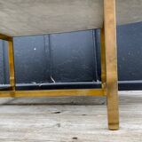 Coffee table carrara marble/solid brass 1960