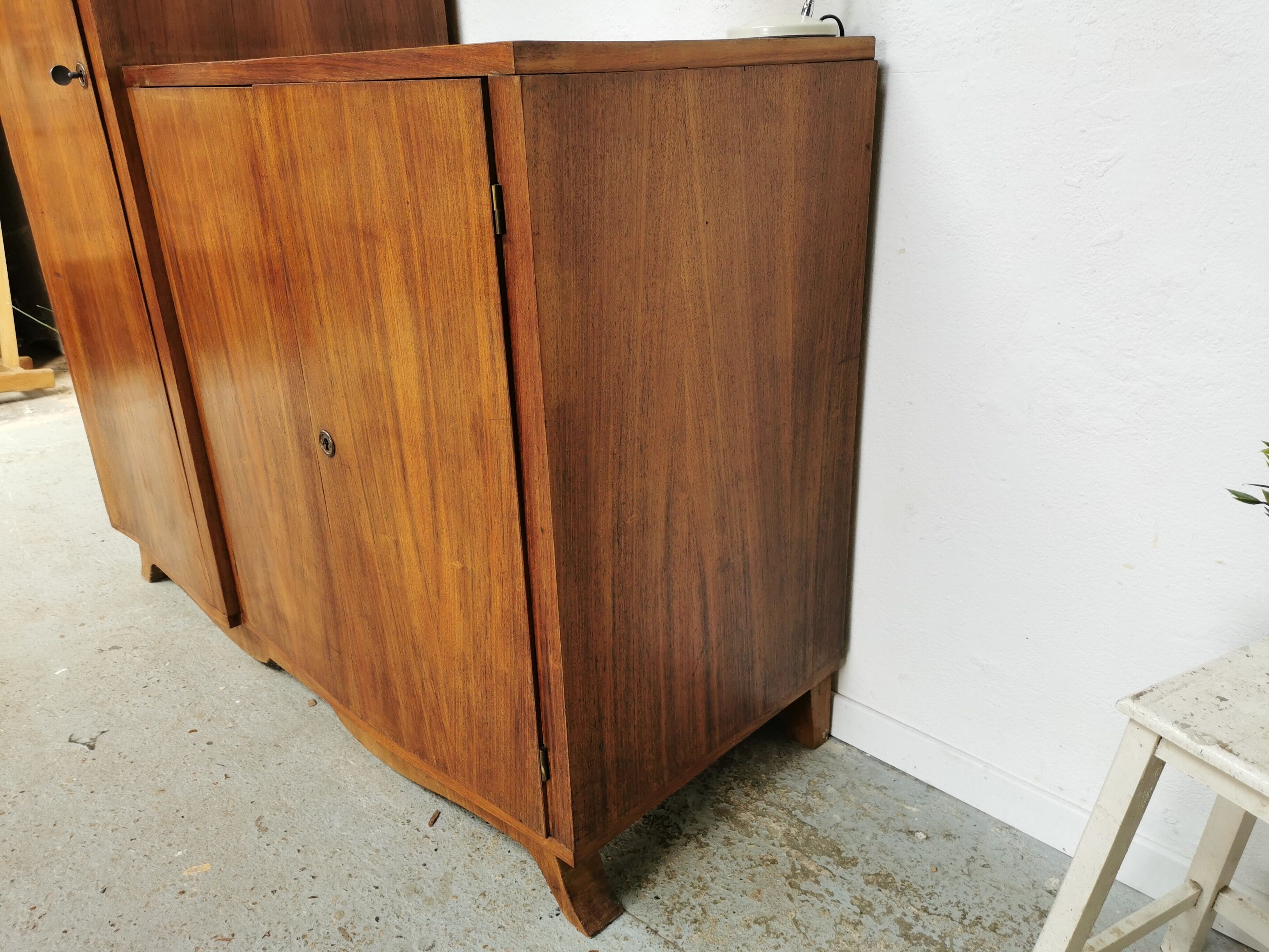 Vintage asymmetrical wardrobe