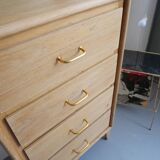 Vintage oak chest of drawers renovated