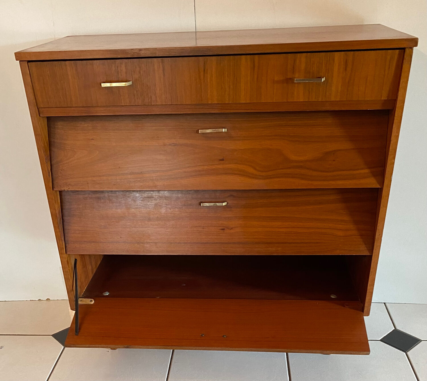 Vintage shoe cabinet 60s