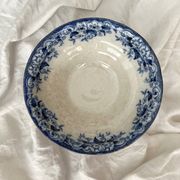 Flora pedestal bowl/salad bowl, Creil and Montereau, late 19th century
