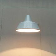 Modern Danish enamel pendant lamp from the mid-century by Louis Poulsen, 1960s.