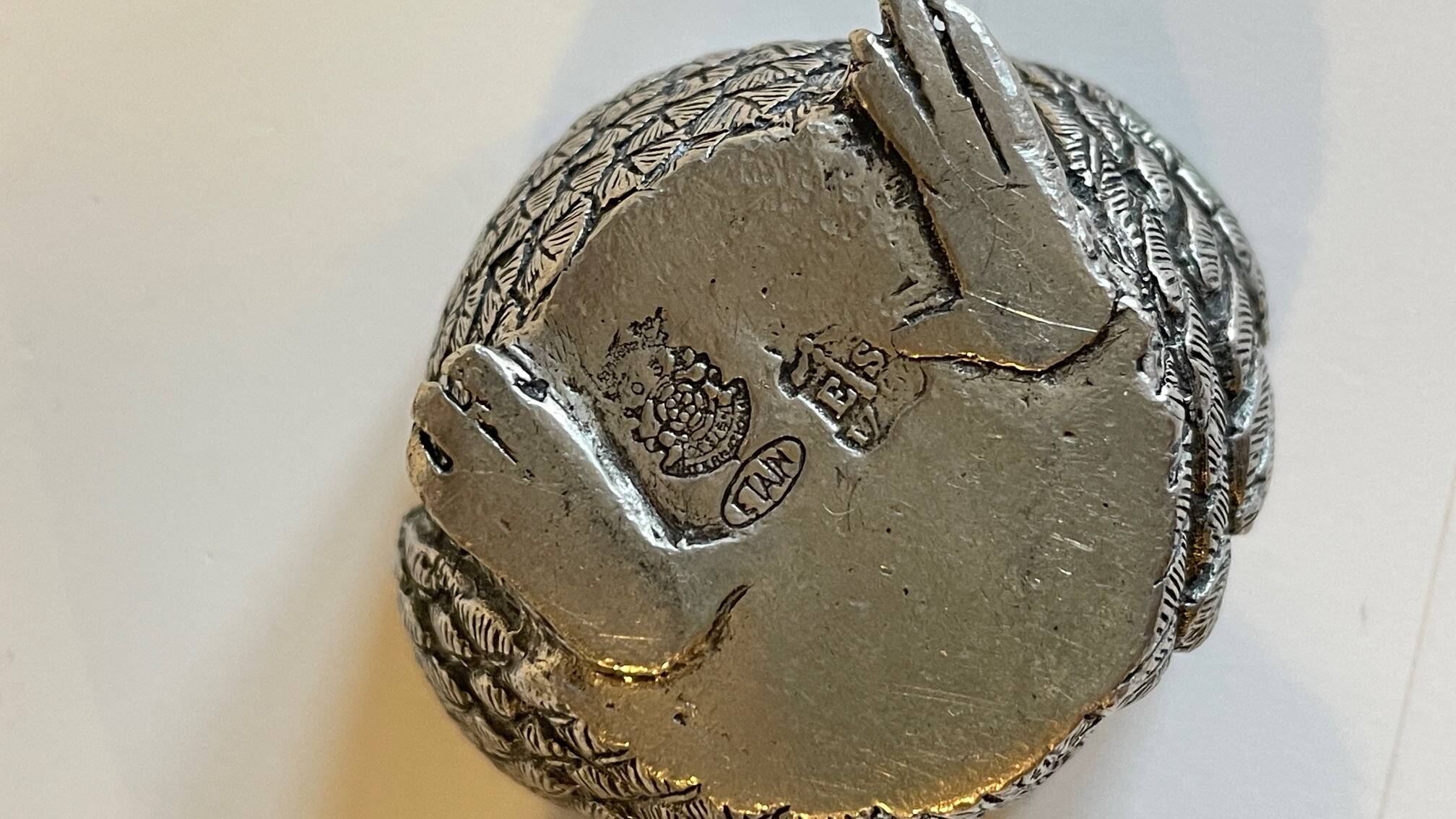 Pewter Owl Box by Etienne Sergent FRANCE