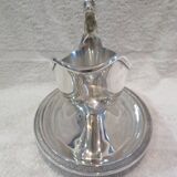 Superb silver-plated sauce boat by Christofle Malmaison, Aigle Empire