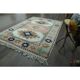 1970s Vintage Turkish Handmade Wool & Cotton Pink Area Rug 165x219