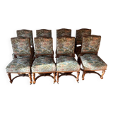 Set of 8 old chairs