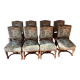 Set of 8 old chairs