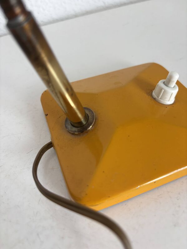 Lampe vintage 1950 chevet bureau d'enfant gomme-gutte- 21 cm