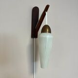 Vintage wall lamp glass danish design